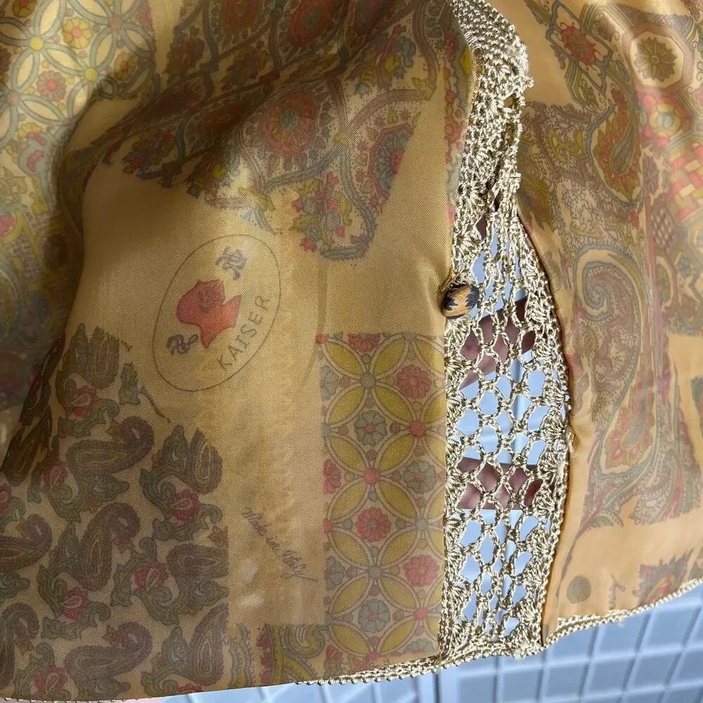 Leopard Skin by Sooth 90s Crotchet 100% Real Leather Vest Cheetah Print Vintage - Picture 7 of 8